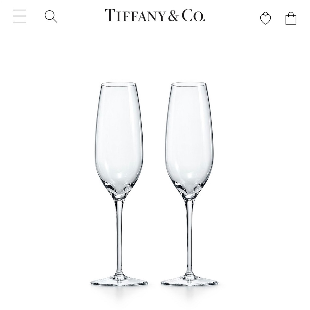 NWT Tiffany & Co. Champagne Flute Set
